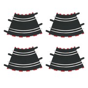 CARRERA GO/D143 Kurven 1/45; 4pcs