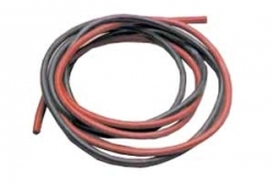 KT-1307 bis 18 Silicon-Kabel 2,8 mm schwarz / rot, Preis für 1 m