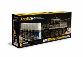 Acryl Set WWll deutschen Armee-Militär 6x20ml