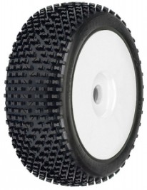 Buggy Reifen 2PCS Kompletträder weiß 1.08