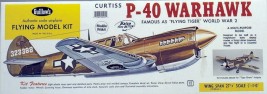 Curtiss P-40 Warhawk 711 mm Lasergeschnitzten