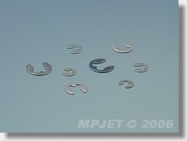 Pojistný třmenový kroužek pr.3,2 mm - 10 ks