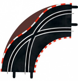CARRERA GO/D143 Überschreiten der Kurve 1/90 (2 Stück)