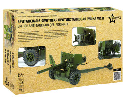 1:35 British Anti-Tank Gun QF 6-PDR Mk.II