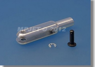 Fork-Legierung, l = 23 mm, Breite Dr.1, 6, Pin pr.1, 6 mm Loch Pr.2