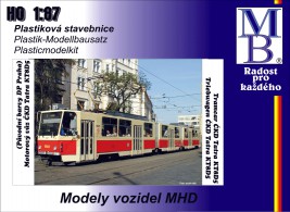 1:87 Tram ČKD Tatra KT8D5 ″DP Praha″ Epoch IV (Building Kit) 