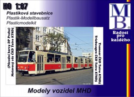 1:87 Tram ČKD Tatra KT8D5 ″DP Praha″ Epoch IV (Building Kit)