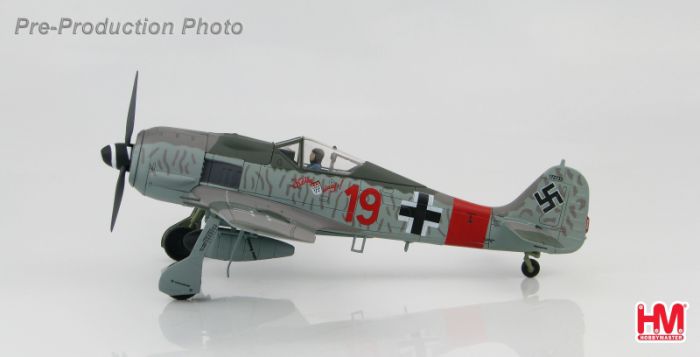 1:48 Fw-190A-8 Luftwaffe 5./JG 300, ″Red 19″, Ernst Schroder, Germany, 1944