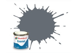Barva Humbrol emailová č. 123 – Extra Dark Sea Grey Satin (14 ml)