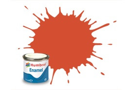 Barva Humbrol emailová č. 132 – Red Satin (14 ml)