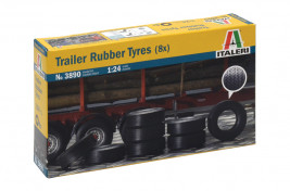 1:24 Trailer Rubber Tyres (8 pcs)