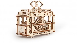 Wooden 3D Mechanical Puzzle - Tram