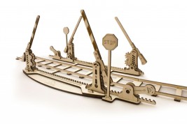 Wooden 3D Mechanical Puzzle - Rails