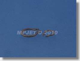 Pojistný třmenový kroužek na hřídel, průměr 4 mm (10 ks)