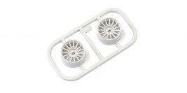 Mini-Z: Multi Wheel Wide Offset 1 (White/AWD/2pcs)