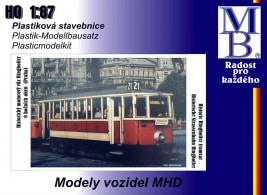 1:87 Stavebnice tramvaje Ringhoffer (9 oken), DP Praha (474) orig. prov., Epocha III