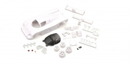 Mini-Z: Sauber Mercedes C9 White Body Set w/ Rim for RWD (Unpainted)