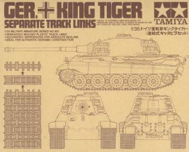 1:35 King Tiger Separate Track Links