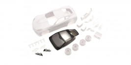 Mini-Z: Chevrolet Corvette ZR1 Body Set w/ Rim for RWD (Unpainted)