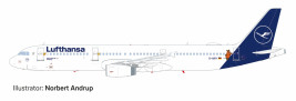 1:200 Airbus A321-131, Lufthansa, Die Maus, Named Flensburg (Snap Fit)