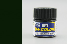 Barva Mr. Color akrylová č. 018 – RLM70 Black Green (10 ml)