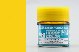 Barva Hobby Color akrylová č. 091 – Clear Yellow (10 ml)