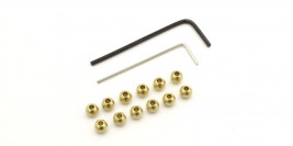 Mini-Z 4x4: 4.8 Brass Ball (12 ks)