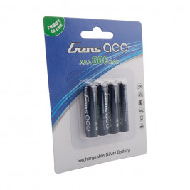 Gens Ace 800mAh 1,25V AAA NiMH Cells (4 ks)