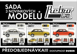 1:43 Škoda 120 LS / 125 L / 130 L (sada 3 modelů)