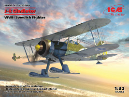 1:32 Gloster J-8 Gladiator Swedish WWII Fighter