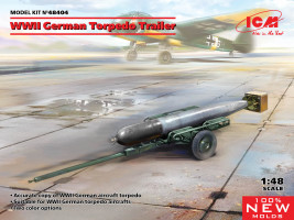 1:48 German WWII Torpedo Trailer