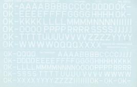 1:72 Písmena na kluzáky (bílá)