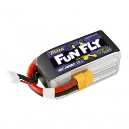TATTU FunFly LiPo Series – 4S 1550mAh 14.8V 4S1P (100C) XT60 Plug
