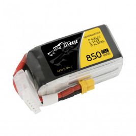 Gens Ace LiPo Tattu Serie - 4S 850mAh 14.8V 4S1P (75C) XT60 Plug