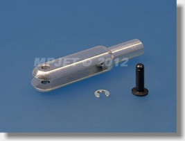 Vidlička duralová, délka 40 mm, šířka drážky 3 mm, průměr čepu 2,5 mm, závit M4 (6 ks)