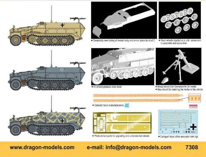 Miniature Dragon Armor 1/72 – Sd.Kfz.251/2 Ausf C – Front De L’Est 1942 – N°60281