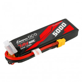 GENS ACE LiPo - 2S 5000mAh 7.4V 2S1P (60C) XT60 Plug