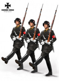 1:72 Eisernes Kreuz, Soldat im Stechschritt LAH, 1939 (3 pcs)