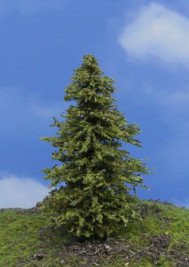 Modelářský strom – modřín zelený, výška 6–9 cm
