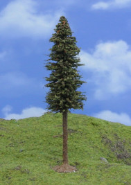 Modelářský strom – smrk s kmenem TOP, výška 14–15 cm
