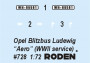 1:72 Opel Blitzbus Ludewig Aero (WWII Service)