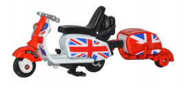 1:76 Scooter & Trailer Union Jack