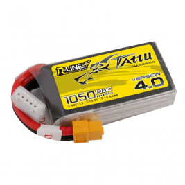 GENS ACE LIPO TATTU R-Line FPV serie - 4S 1050mAh 14.8V 4S1P (130C) Version 4.0