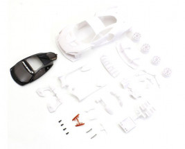 Mini-Z: McLaren Senna White Body Set w/ Wheels for RWD