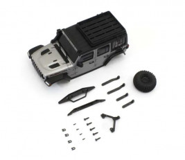 Mini-Z 4x4: Karoserie Jeep Wrangler Unlimited Rubicon MX01 (Silver)