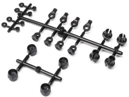 1:10 Axial SCX10 PRO: Díly tlumičů, plastové