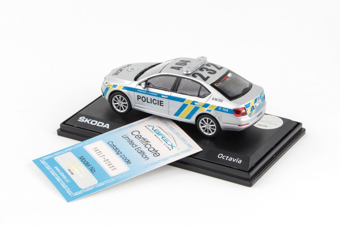 KOVOVÉ a RESIN MODELY | Škoda Octavia III (2012) - Ruská Policie Krymu ABREX 1:43