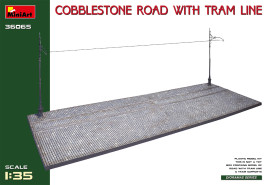 1:35 Cobblestone Road With Tram Line