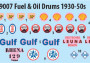 1:48 Fuel & Oil drums 1930-50s (předobjednávka)