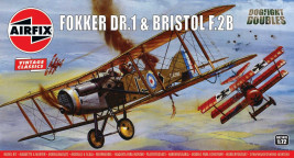 1:72 Fokker Dr.1 Triplane & Bristol F.2B Fighter Dogfight Double (Classic Kit VINTAGE)